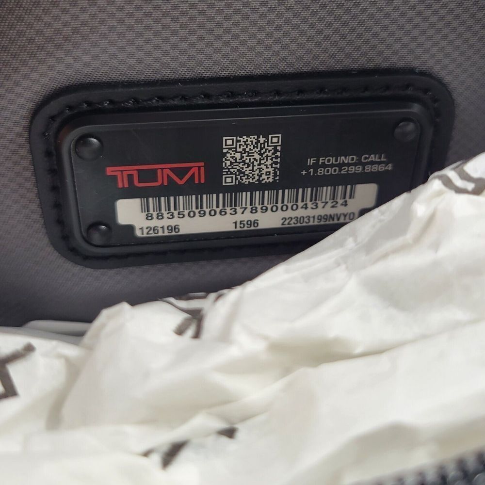 TUMI Waist Pack Navy Blue Fanny Pack Mens One Size - Picture 6 of 7